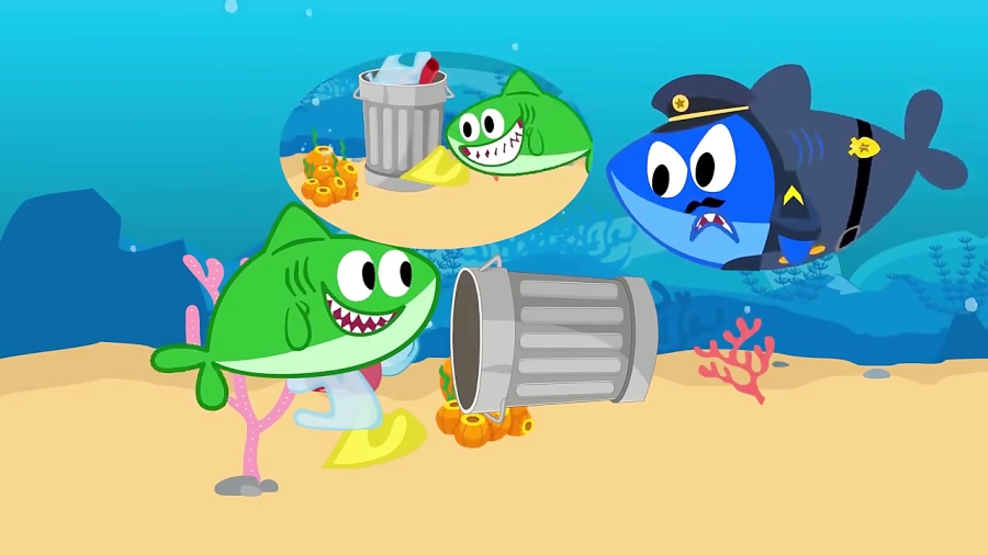 کارتون کوسه کوچولو - آموزش زبان انگلیسی برای کودکان - اپیزود 2